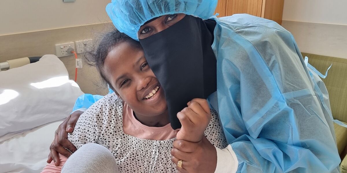 Aisha and mum – dental help at Braemar Charitable Trust